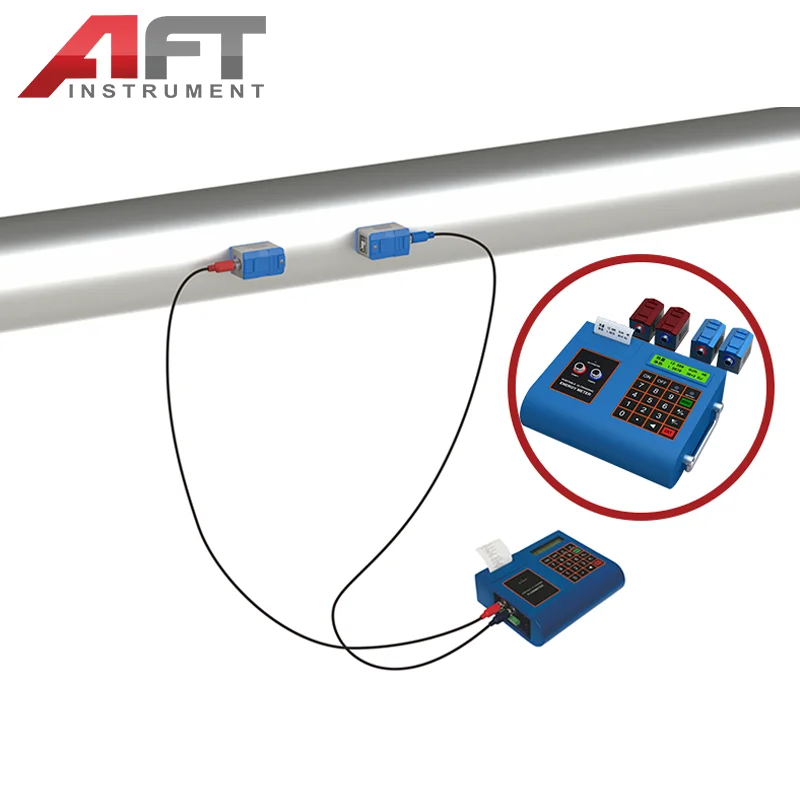 High Quality Cheap Battery powered SD Card Print Clamp On Installation Portable Ultrasonic Flow Meter Flowmeter