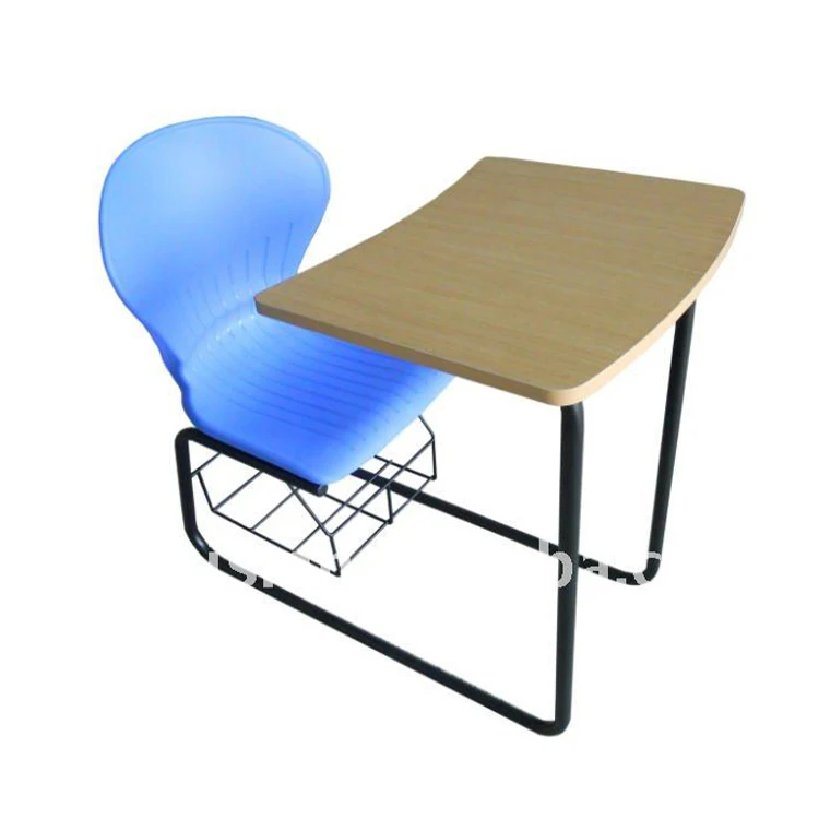 Набор школьных столов и стульев с книжной полкой