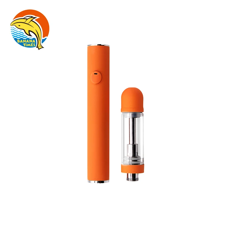 Bananatimes Wholesale Glass CBD Vape Cartridge 1ml Empty Ceramic Coil Carts with OEM Service