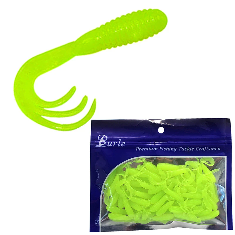 Soft Bait Elf Tail Fishing Lures 4cm 5cm 6.5cm Artificial Silicone Wobblers Worm Grubs Isca Pesca Fishing Tackle
