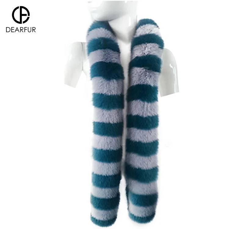 Autumn Wholesale Woman Animal Fox Fur Scarf Scarves For Women