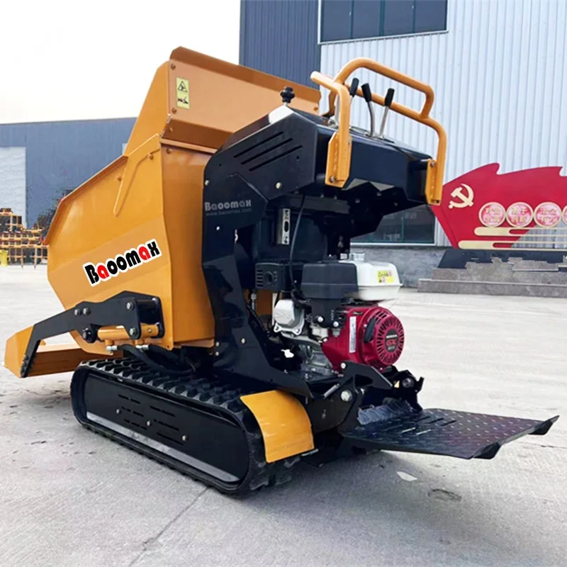 Новый сельскохозяйственный 4x4 мини гусеничный самосвал 800 кг мини-погрузчик с бортовым поворотом мини-самосвал