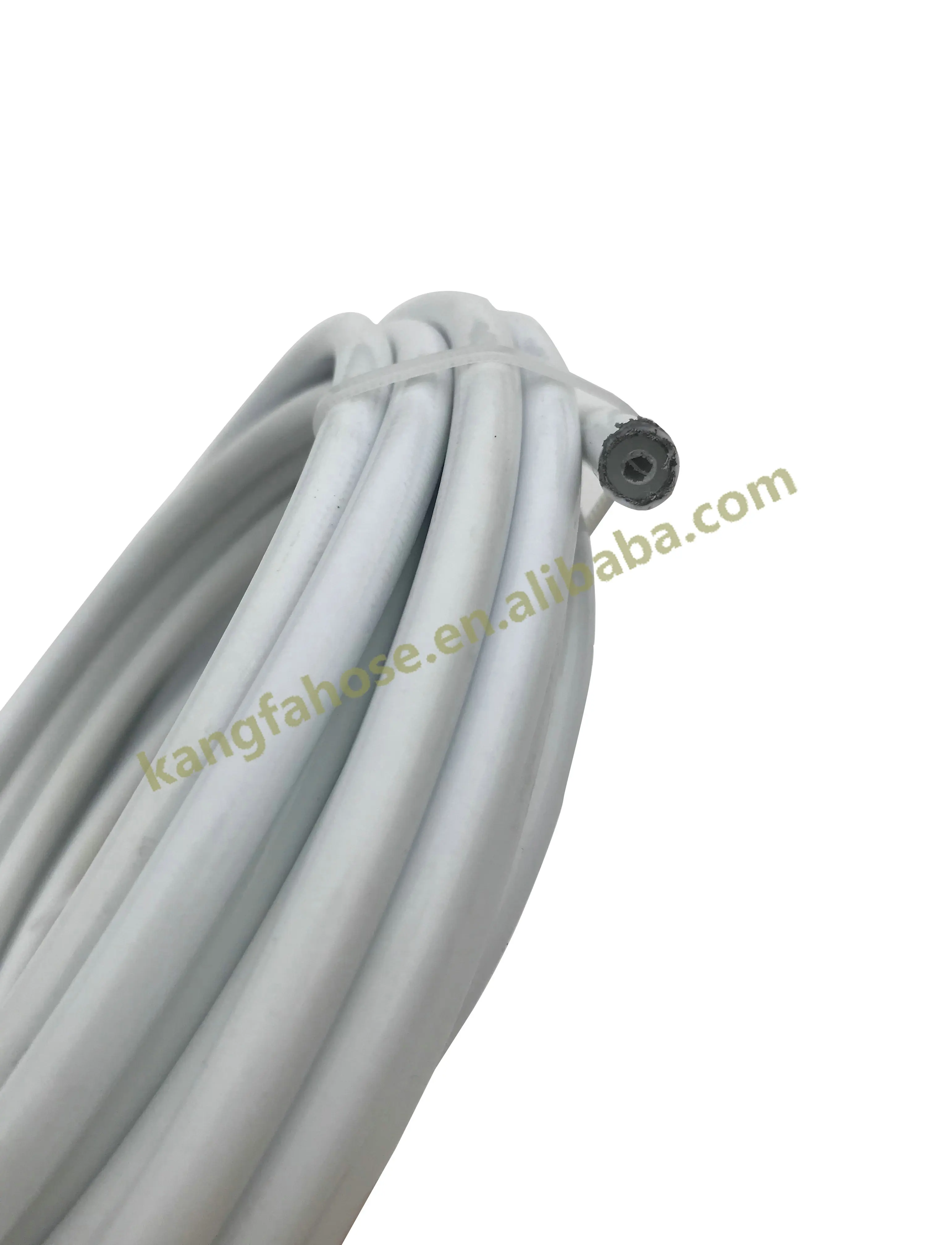 AN3 3AN Stainless steel braided PU/PVC coated nylon hydraulic brake oil fuel line hose