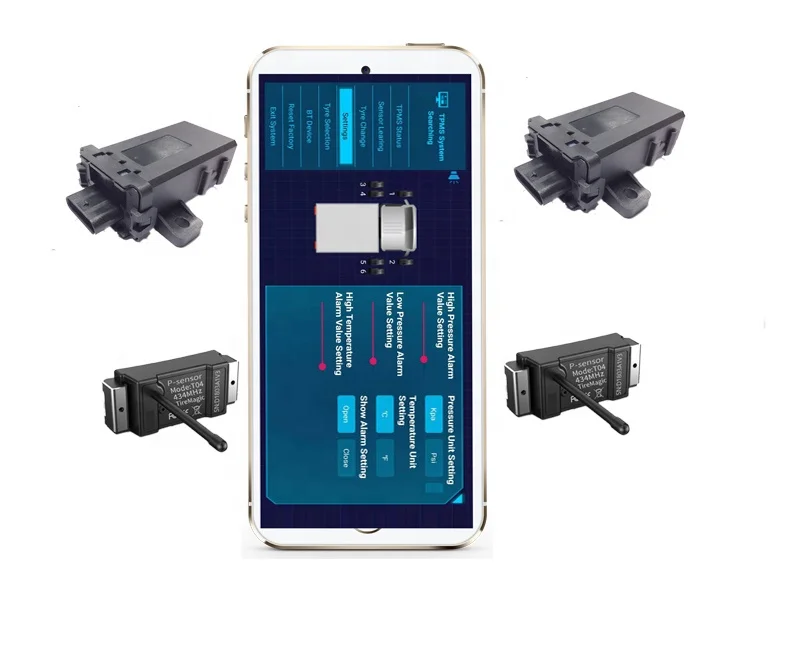 22 wheel Smart Android phone internaltruck bus tpms wireless tire pressure monitoring system