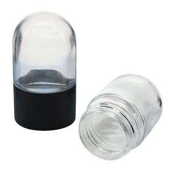 UKETA Wholesale 3.5OZ Custom Packaging Logo Printed Round Bottom CR Glass Jar With Child Resistant Lid Smell Proof Jar