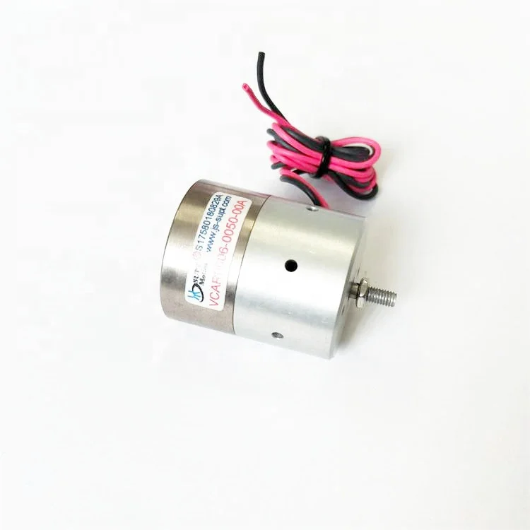 Microscope with micro focus electric voice coil actuator