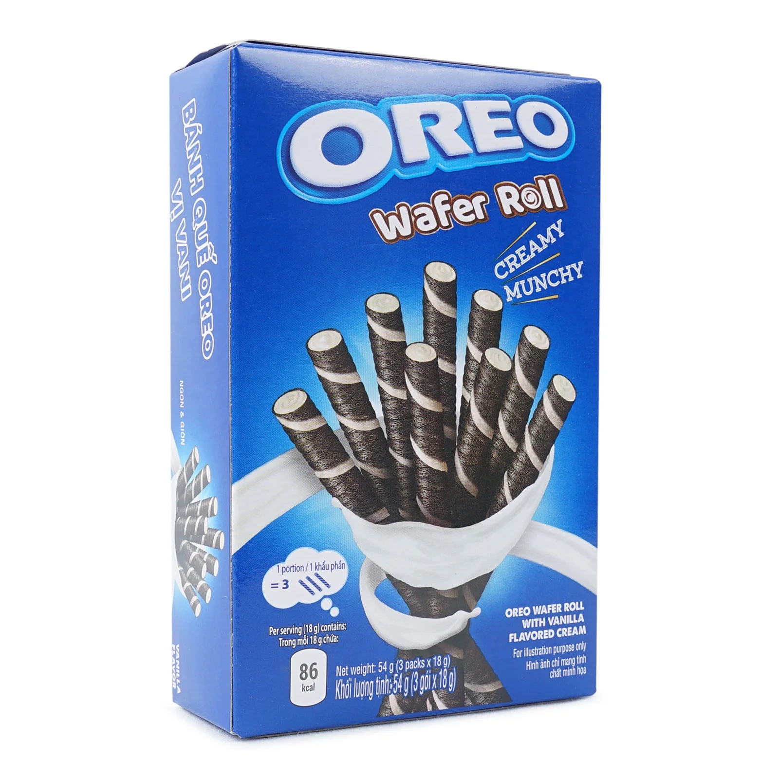  Oreo вафельный рулон 54 г