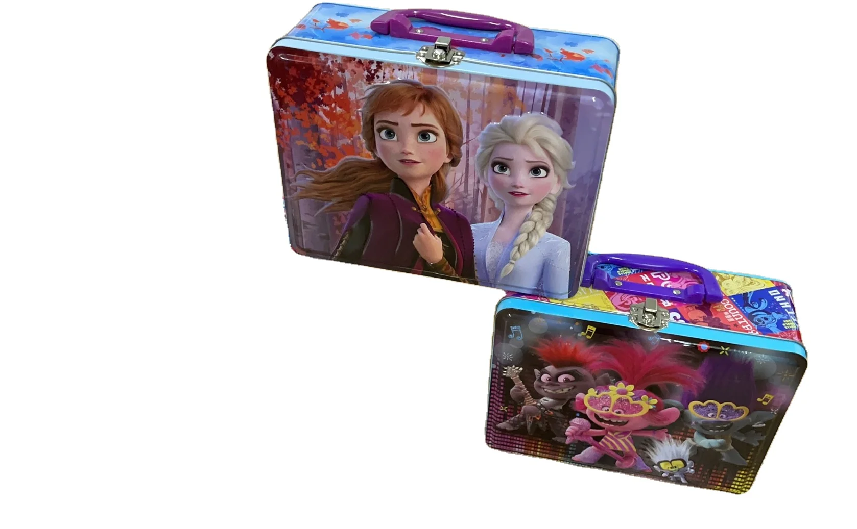 Portable metal popular cute candy tin container / Lunch tin box with handle /Metal Boxes