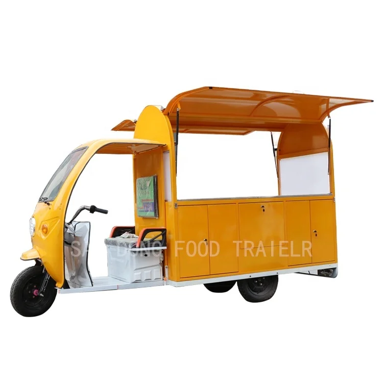 SDL-200  Electric tricycle food cart vending mobile food vans with wheels