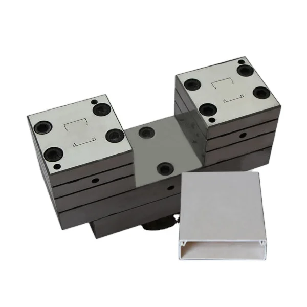 Double cavity cable trunking pvc profile molds wiring duct PVC plastic die extrusion head mould