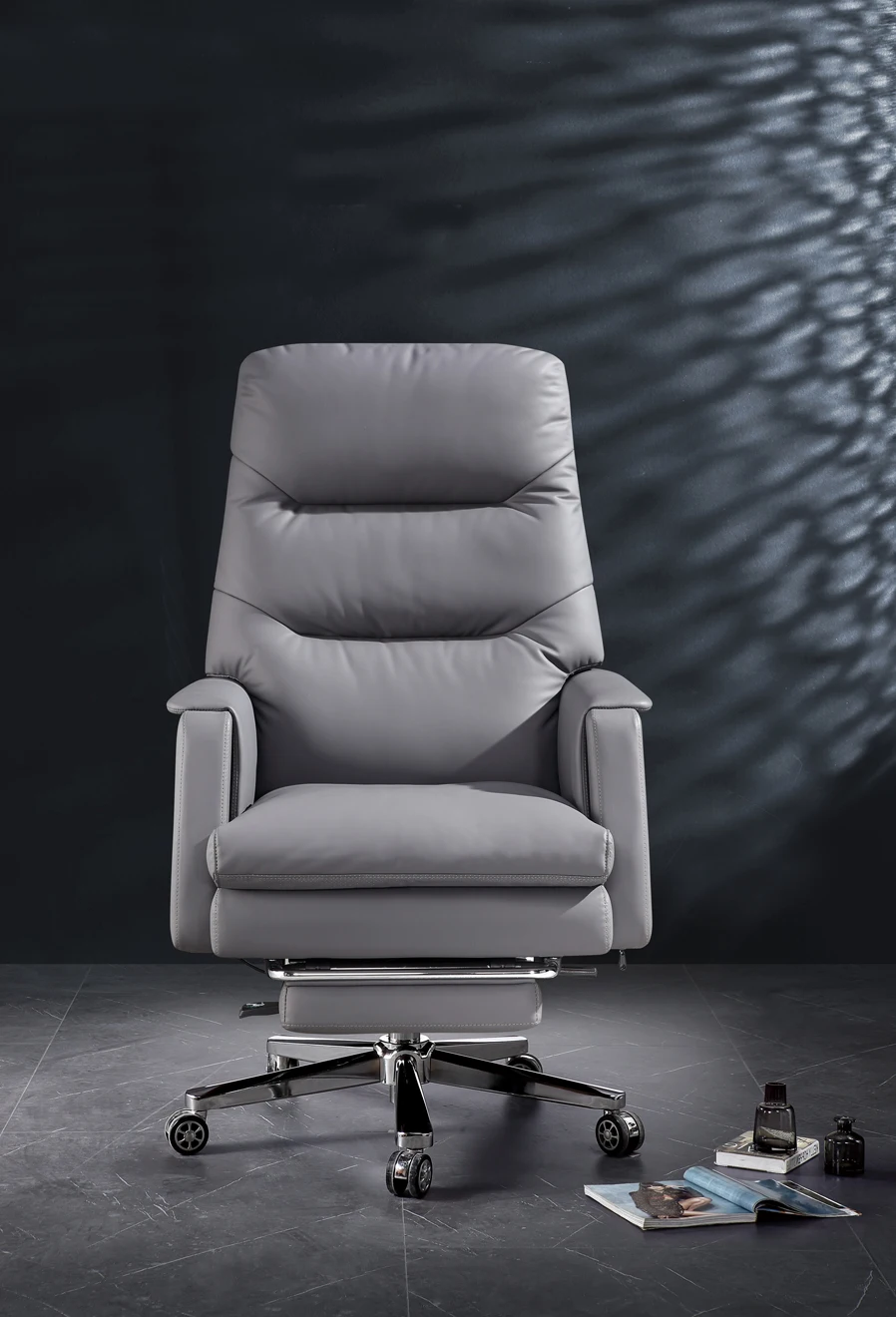 2024 регулируемый высокий кожаный офисный стул с функцией массажа роскошный большой класс компьютерный