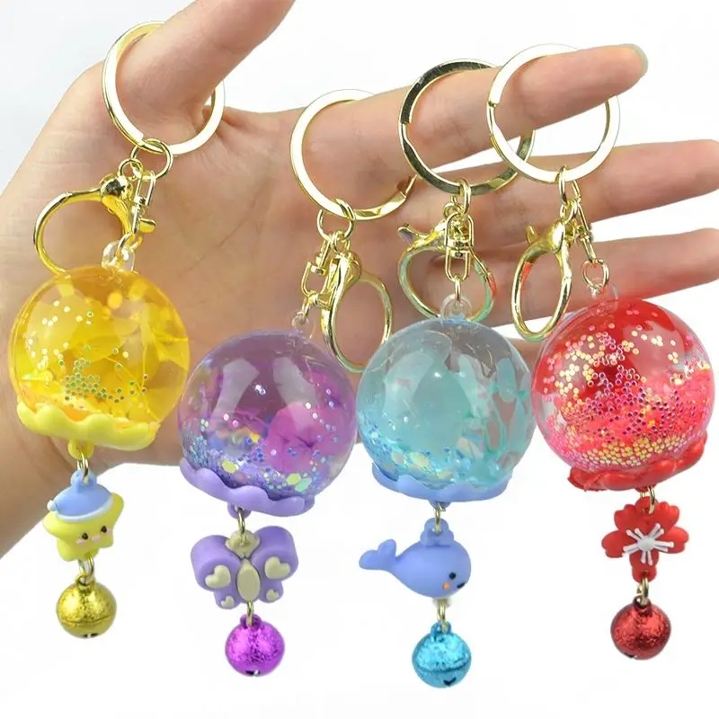 OEM Factory Creative Animals Key Chain Cartoon Acrylic Keychain Pendant Bag Charm Key Ring