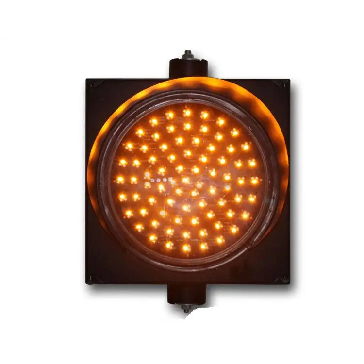 
12 Volt LED emergency traffic signal light solar yellow flash blinker 