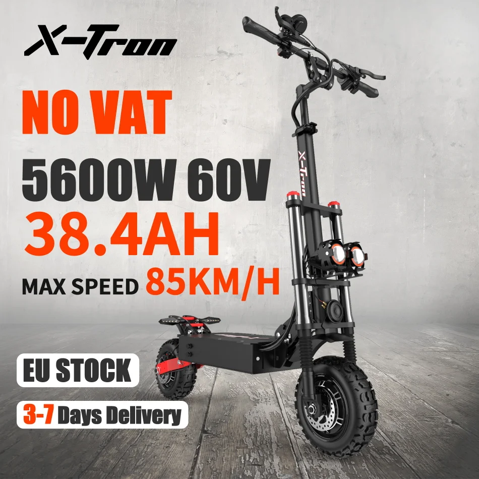 Free shipping 11 inch X-Tron T88 80km/h Electric Scooter 5600W Folding e scooter 38.4ah Battery 90km Range Electric Kick Scooter