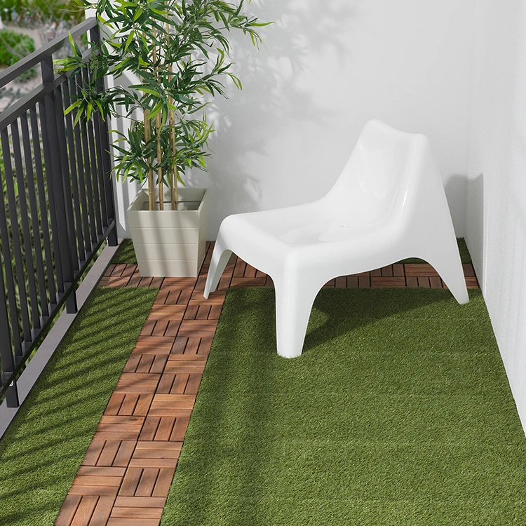 Interlocking Tiles Soft Carpet Grass Turf Multipurpose Fake Flooring Patio Playrooms Turf Artificial Grass