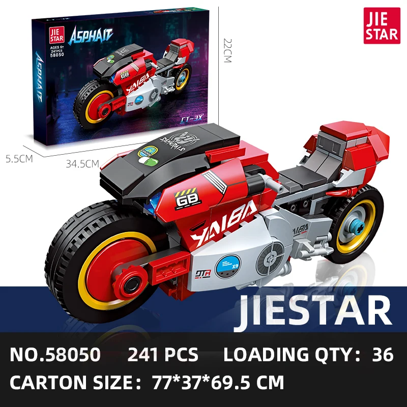 2024 hot selling Assemble car toys motorbike building block toys kids puzzles educational toy ready stock kid educational