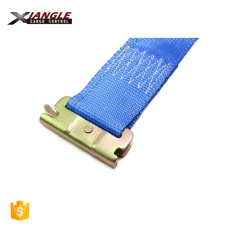 2 inch 4400lbs 50mm cargo control ratchet cargo lashing tie down strap belt for heavy trailer with E hook straps