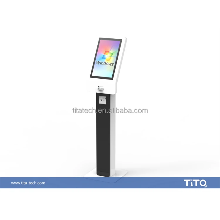 Smart Self Ordering Kiosk with  Queue Management System and Cashier system With Card Reader Ticket Printer