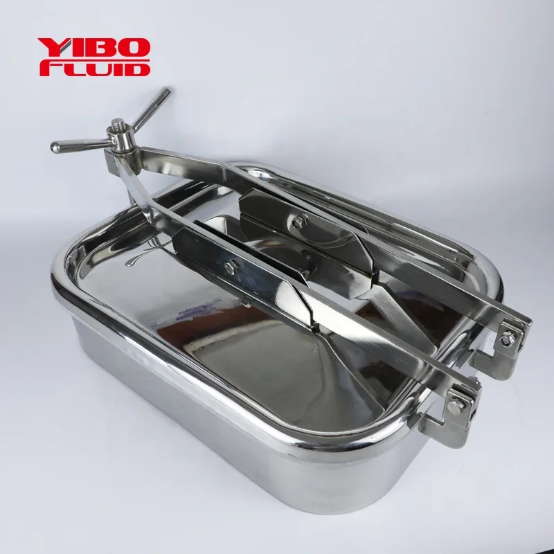  Гигиеническая Квадратная Крышка Люка из нержавеющей стали SS304/316L санитарная прямоугольная дверь
