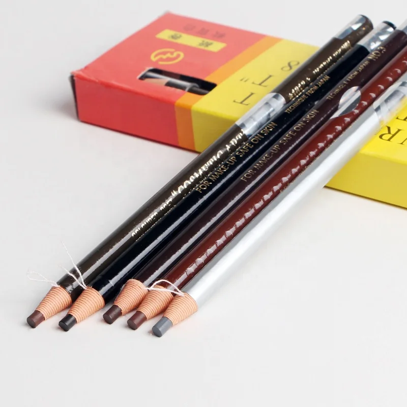 Tattoo Supplies Wholesale Permanent Makeup Pencil Microblading Waterproof Korea Eyebrow Pencil Private Label For Eyebrow Shaping