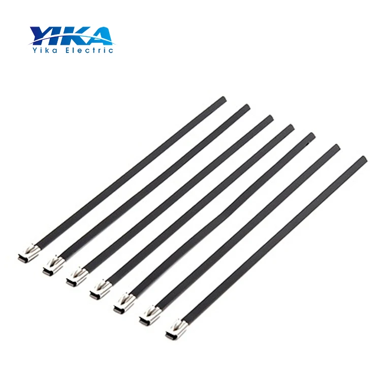 Кабельные стяжки из нержавеющей стали YIKA SS 304 316 полиэстера с эпоксидным ПВХ