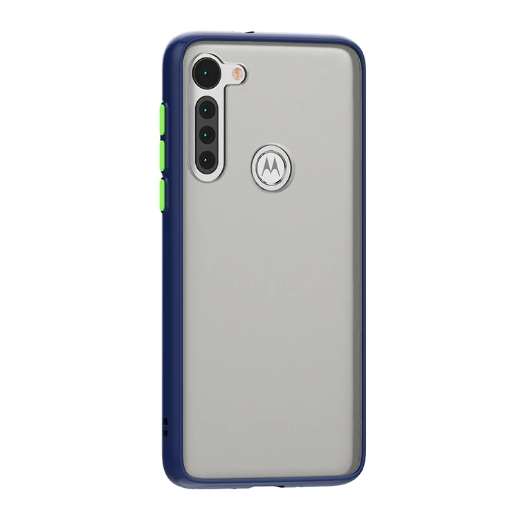 Anti Fingerprint Frosted Cell Phone Case For Motorola Moto G8 POWER LITE,Clear PC TPU Case For Motorola Moto E6S 2020