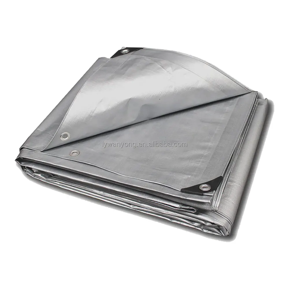 Polyethylene tarpaulin manufacturer Blue Gray Silver 4 X 5 m PE tarpaulin