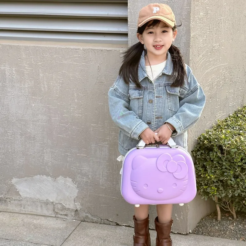 Botu hot sale kawaii kitty Mini Luggage anime cartoon cute kitty Cosmetic Case women gifts portable large capacity Suitcase bags