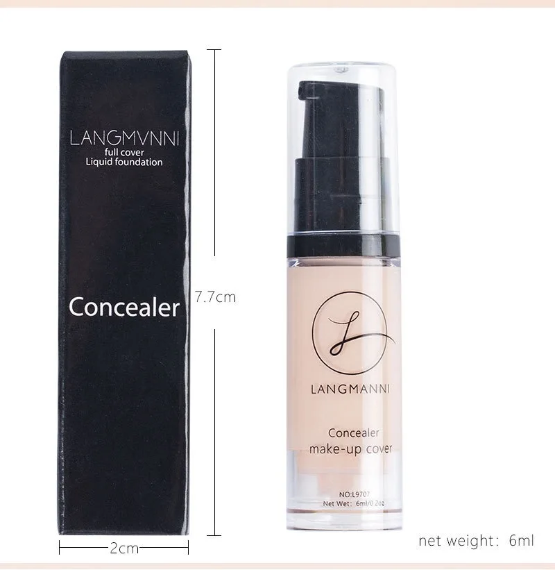 Wholesale natural single cream concealer cosmetic foundation cream private label single color concealer 6 ml