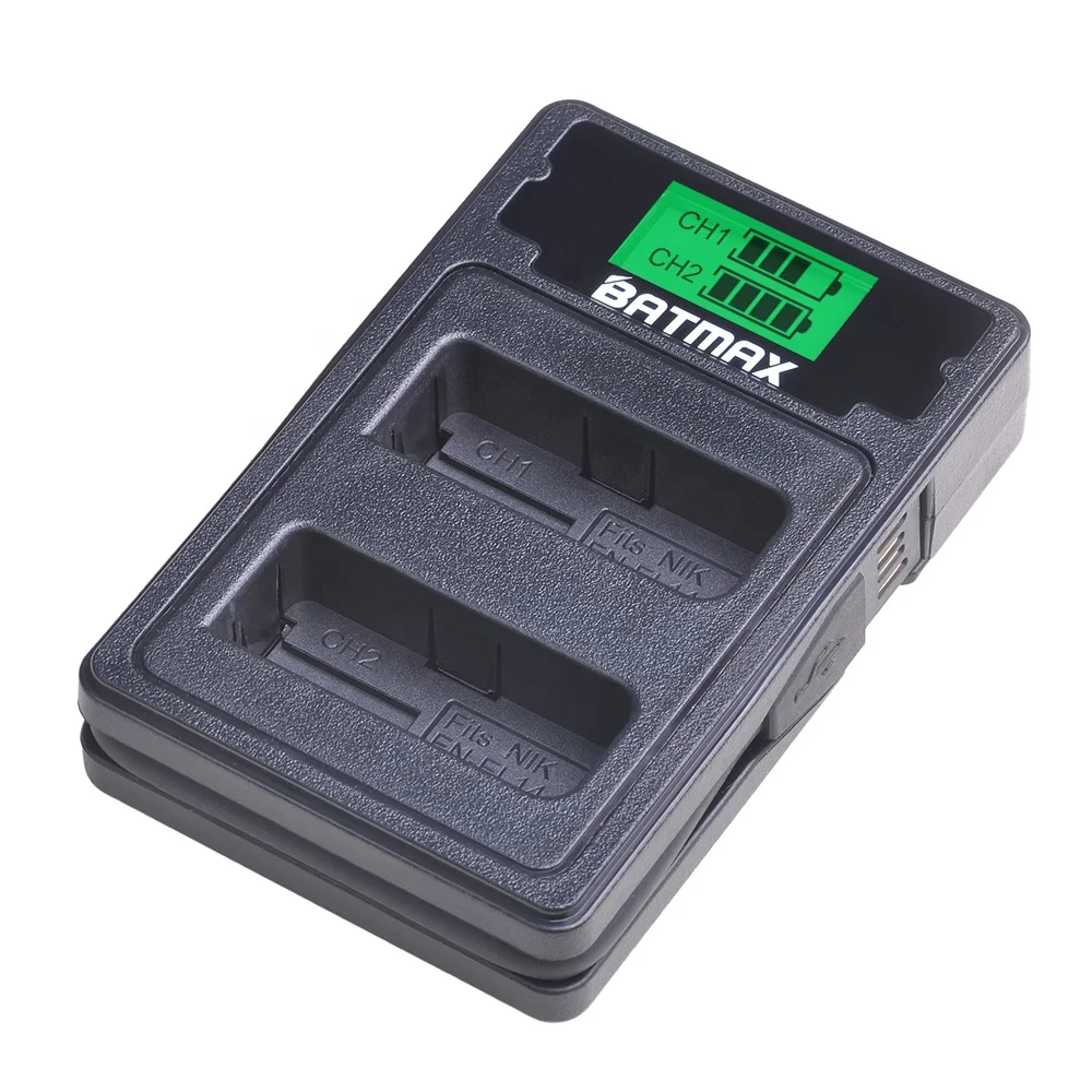Новый BATMAX EN-EL14 EN-EL14a ENEL14 USB двойное зарядное устройство для Nikon P7700 P7000 P7800 P7100 D3400 D5500 D5300 D5200 D3200 D3300 D5100