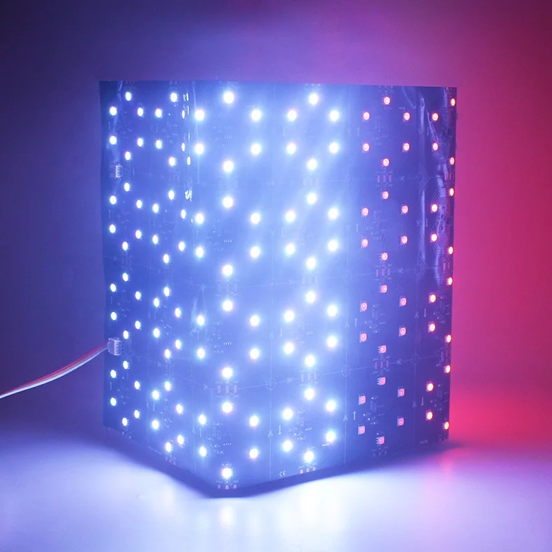 SM16703 32 IC 192leds led display sheet multi color rgb pixels led sheet Full Black PCB led sheet screens for advertising