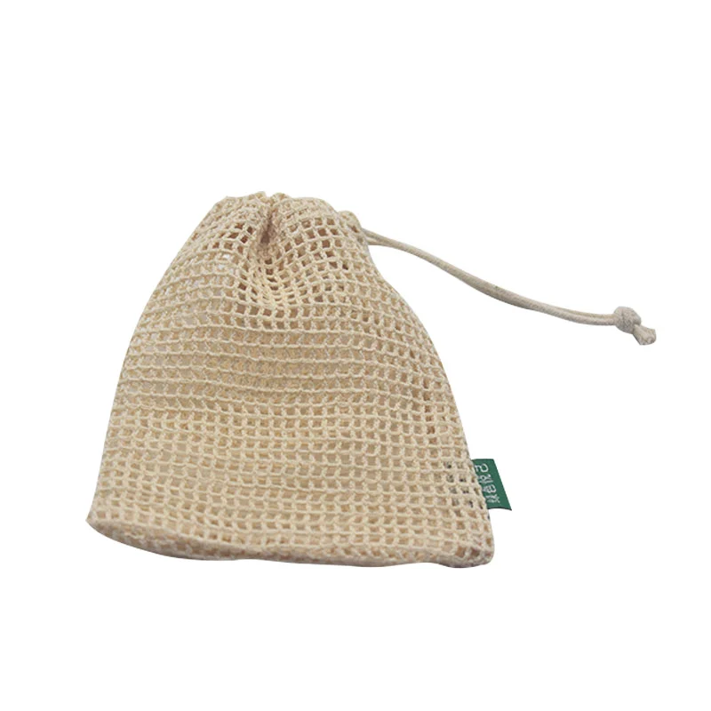 Customized 100% Organic Cotton Eco Friendly Reusable Produce Mesh Bag  Grocery Mesh Net Bags