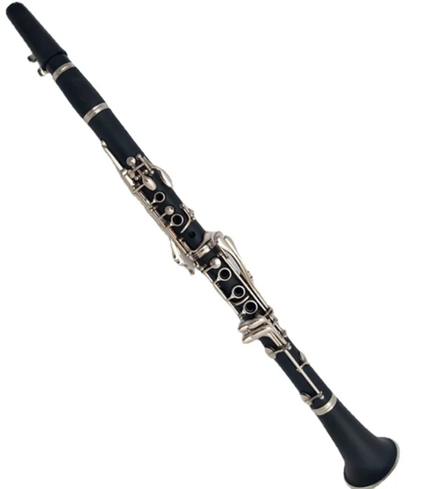 OEM 17-Keys Nickel Plated Bakelite Bb Tone Tenor Clarinet Woodwind Musical Instrument Similar to a Saxophone