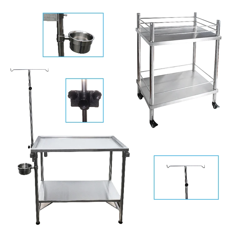 New design stainless steel electric control pet operating table Electric Lift Stainless Steel Vet Table