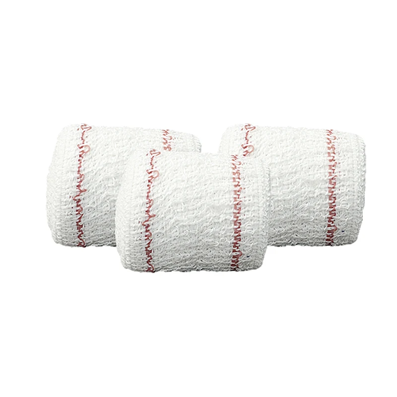 China Factory Wholesale Medical Spandex Cotton Crepe Bandage Bleached Elastic Crepe Bandage With Aluminum Clip