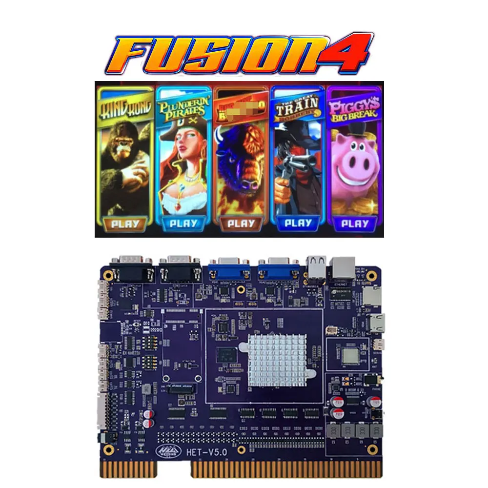 Fire Link Preview Function 8 in 1 Entertainment Multi Video Games Het Pcb Board for Skill Game