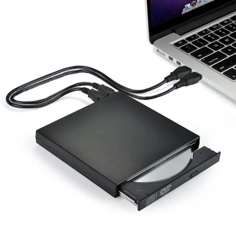 Хит продаж тонкий внешний оптический привод USB 2 0 DVD комбо ROM/CD-RW записывающийся-Plug and Play для ноутбука