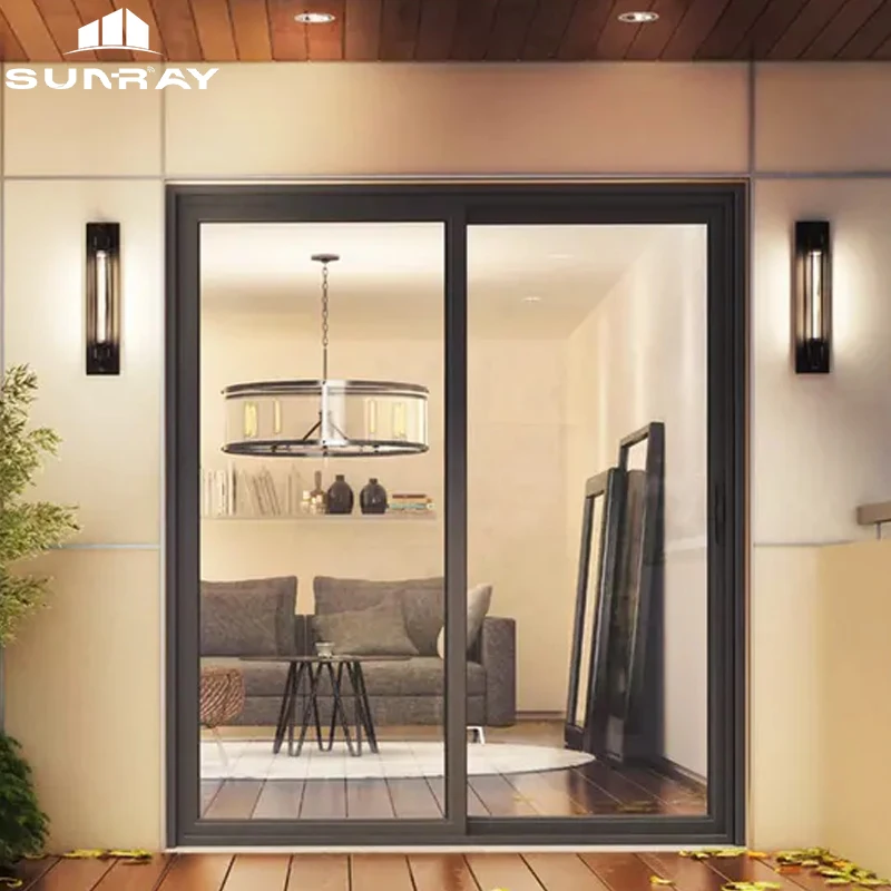 Ikealuminum Insect Screen Sliding Door For Balcony Sliding Doors Windows Soundproof Sliding Glass Door Track