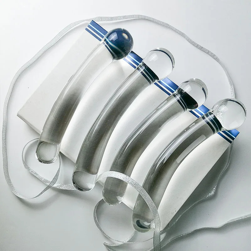 Хрустальный пенис стеклянная палочка для удовольствия стеклянный фаллоимитатор