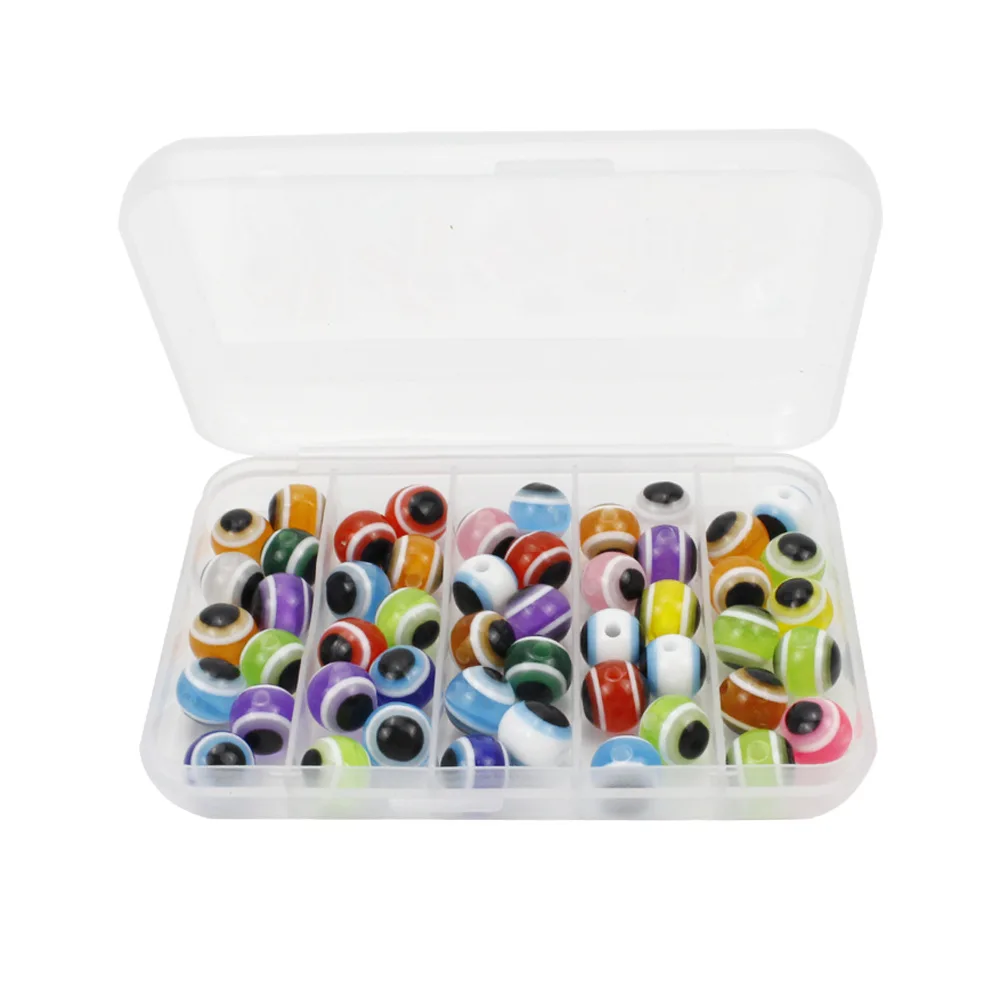 200pcs Wholesale fishing Fishing Beads Plastic Fishing Bait Rig Bead Tackle Tools with box