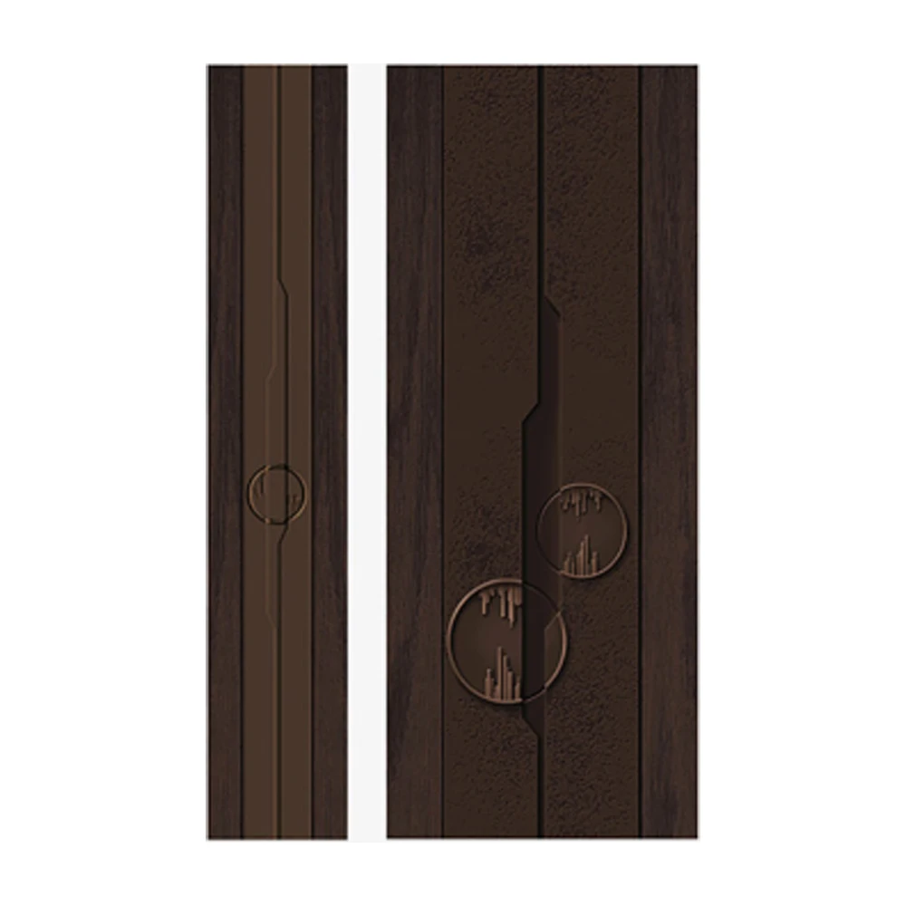 2024 New Design PVC Steel Door Skin for Metal Doors Iron Doors