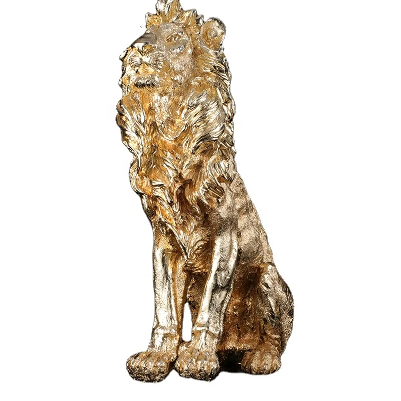 Wholesale Customized Good Quality Lion Resin Animal Sculpture