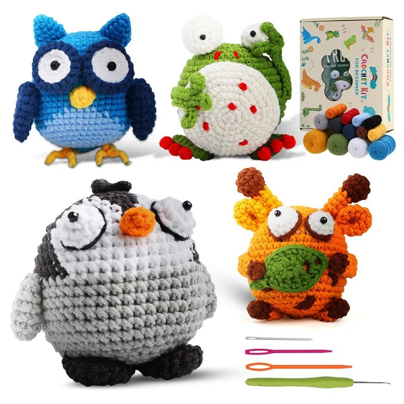 Funny Dolls Premium Amigurumi Yarn Diy Crafts Crochet Kit for Beginners