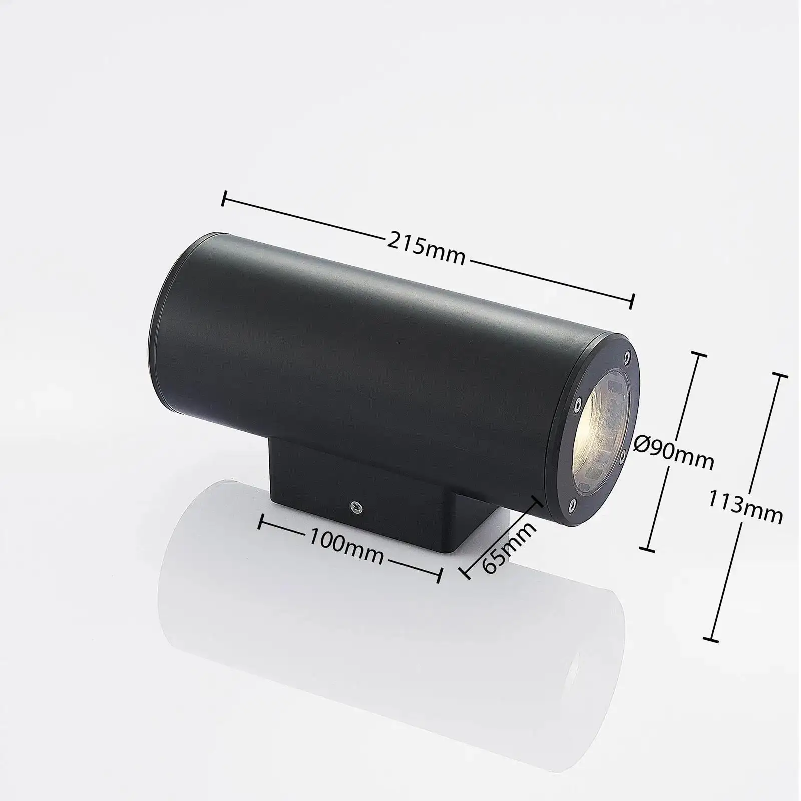  PS2204-2-GU10 IP54 nordic поверхностного монтажа gu10 патрон круглый цилиндр настенное крепление пакет бра светодиодный настенный светильник