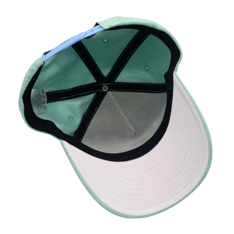 Custom Embroidered 5 Panel Faux Leather Suede Baseball Sport Hats Adjustable Casual Low Profile Dad Hat