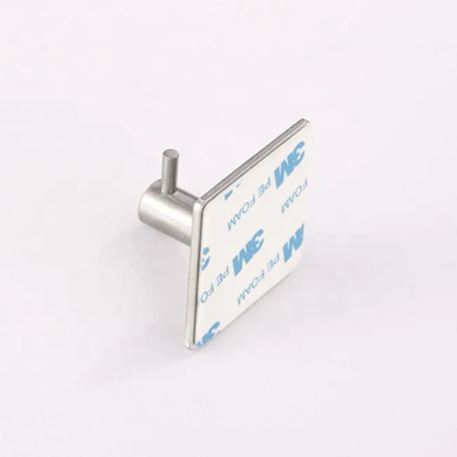 Self Adhesive Hook Matt Black Towel Hook For Bathroom Modern Robe Hook