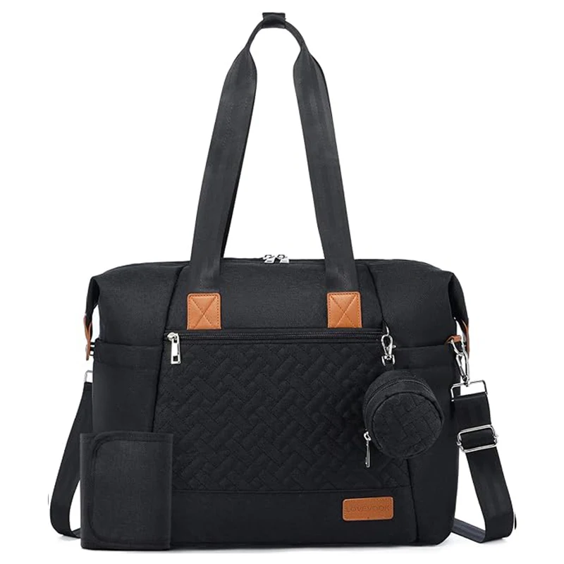 FULIYA Baby Diaper Caddy Organizer Mommy Nappy Bag Fashion Women Travel Tote Baby Diaper Bag For Mom