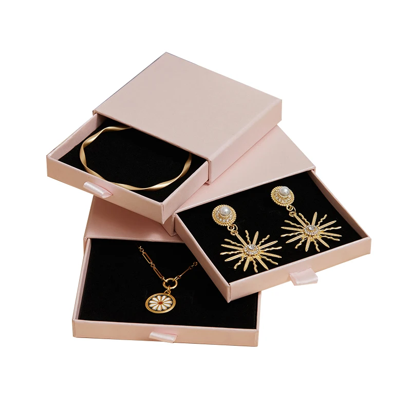 Wholesale Custom Multi-sizes Jewelry Ring Bracelet Sliding Drawer Gift Packaging Box