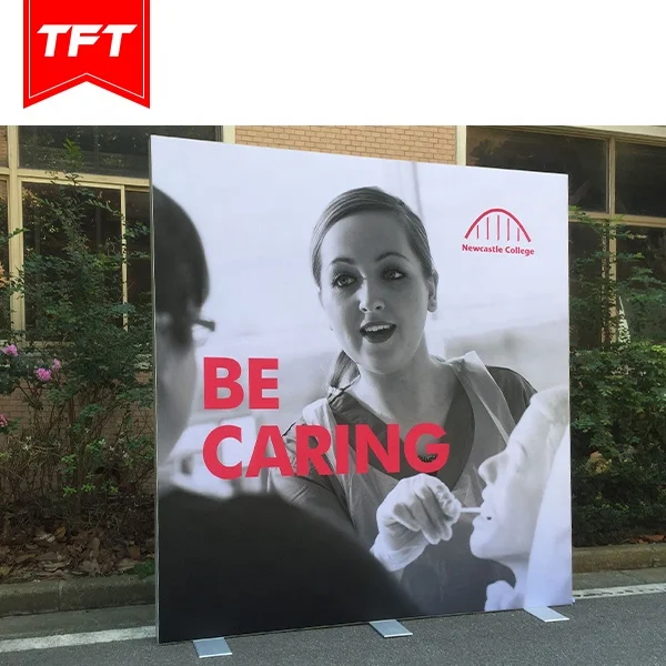 
Modern Portable Double Sided Free Standing Trade Show Aluminum Led Backlit Display Seg Lightbox 10X10 