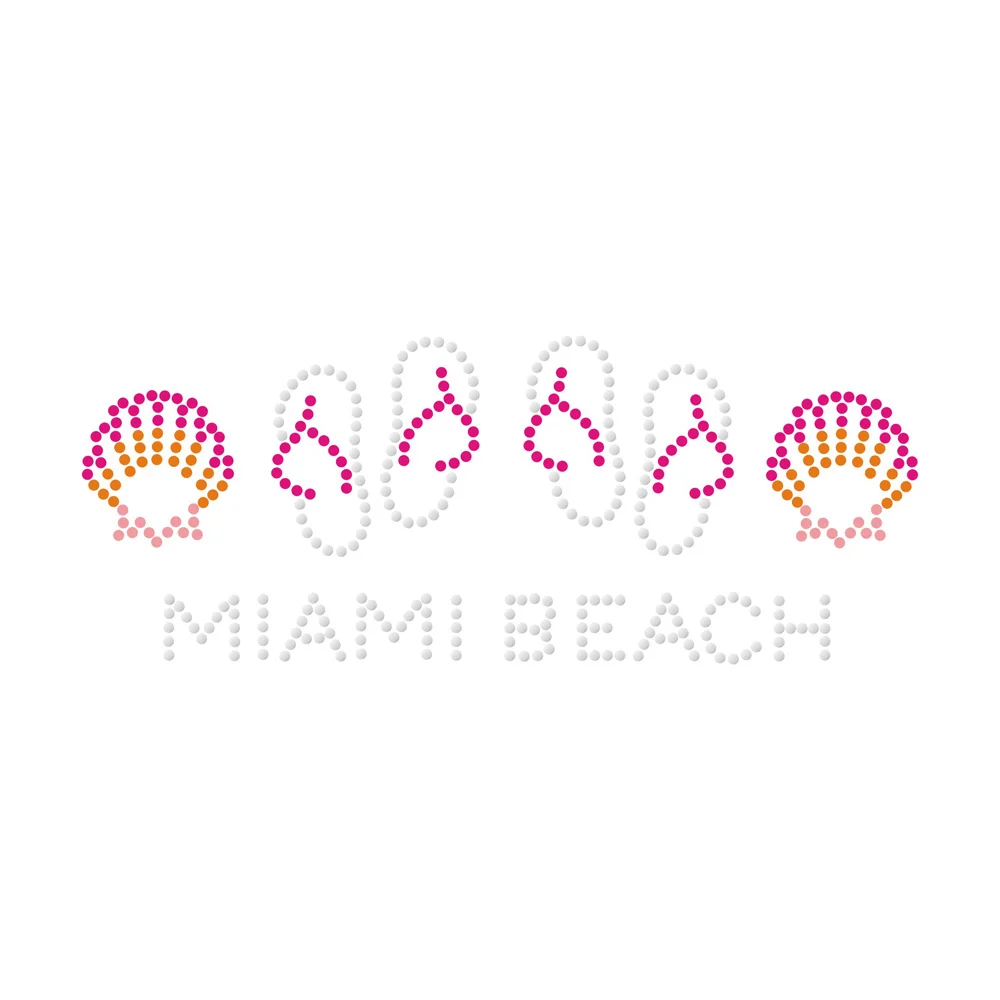 Rhinestone Beach Fish Designs Summer Motifs Patterns Rhinestone Rhinestuds Nailhead Heat Transfer Iron On Rhinestone Patches